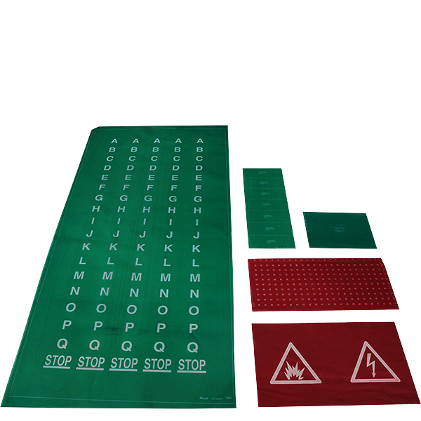 electrochemical etching stencils and supplies
