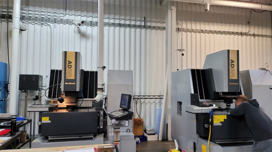 overview photo of Monode's precision and engraving facility