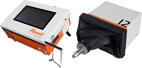 Monode C2 control unit with touchscreen display and accompanying I2 marking head