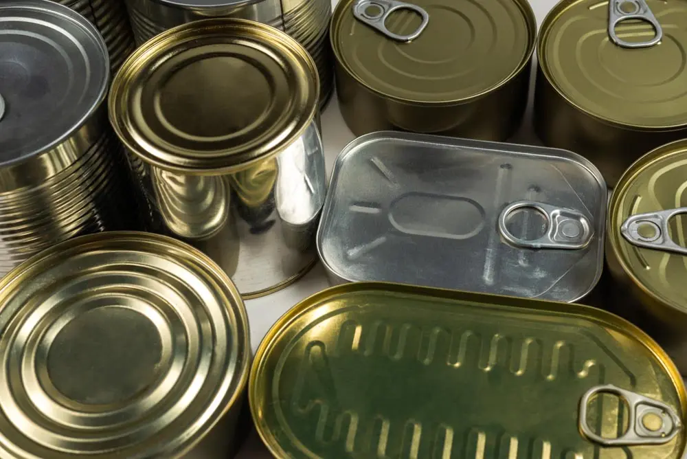 metal cans